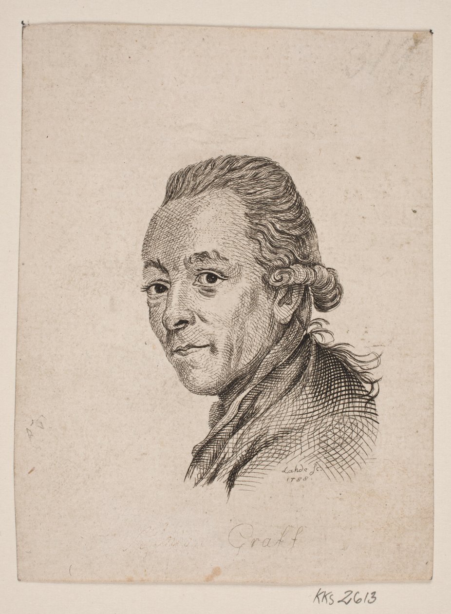 Retrato del pintor A. Graff de Gerhard Ludvig Lahde