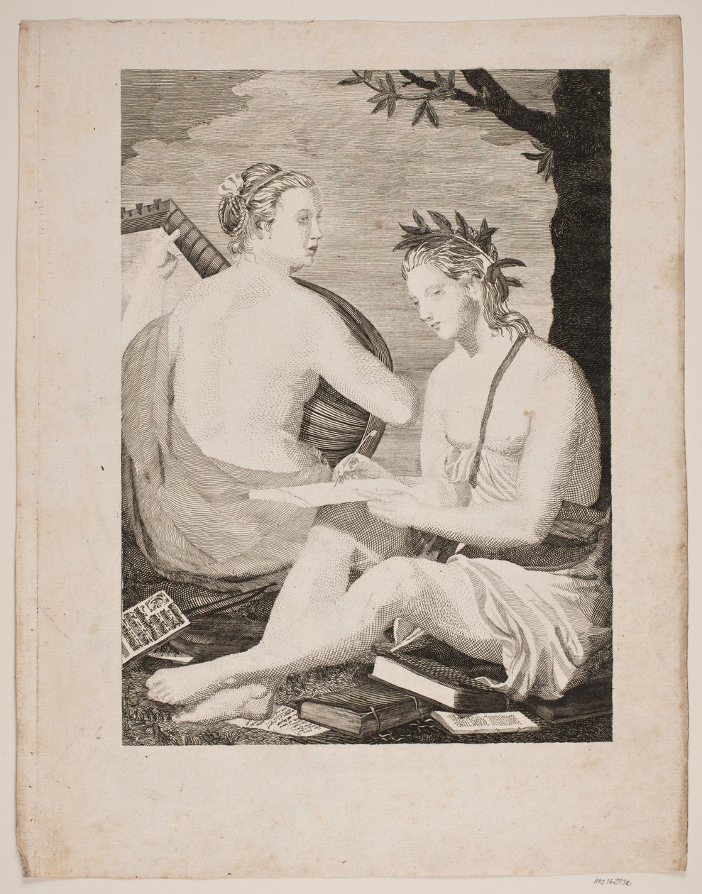 Terpsícore y Calíope de Gerhard Ludvig Lahde