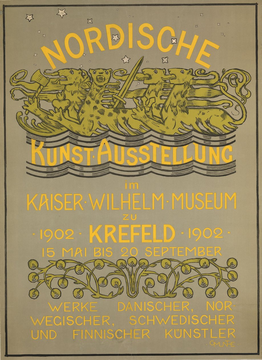 Nordische Kunstausstellung im Kaiser Wilhelm Museum 1902 de Gerhard Munthe