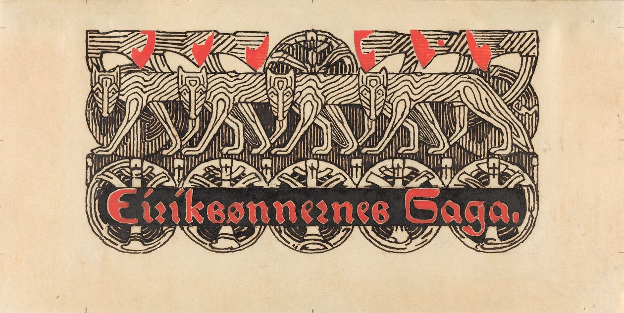 Für Snorre Sturlason, Königssagas, Kristiania 1899 de Gerhard Munthe