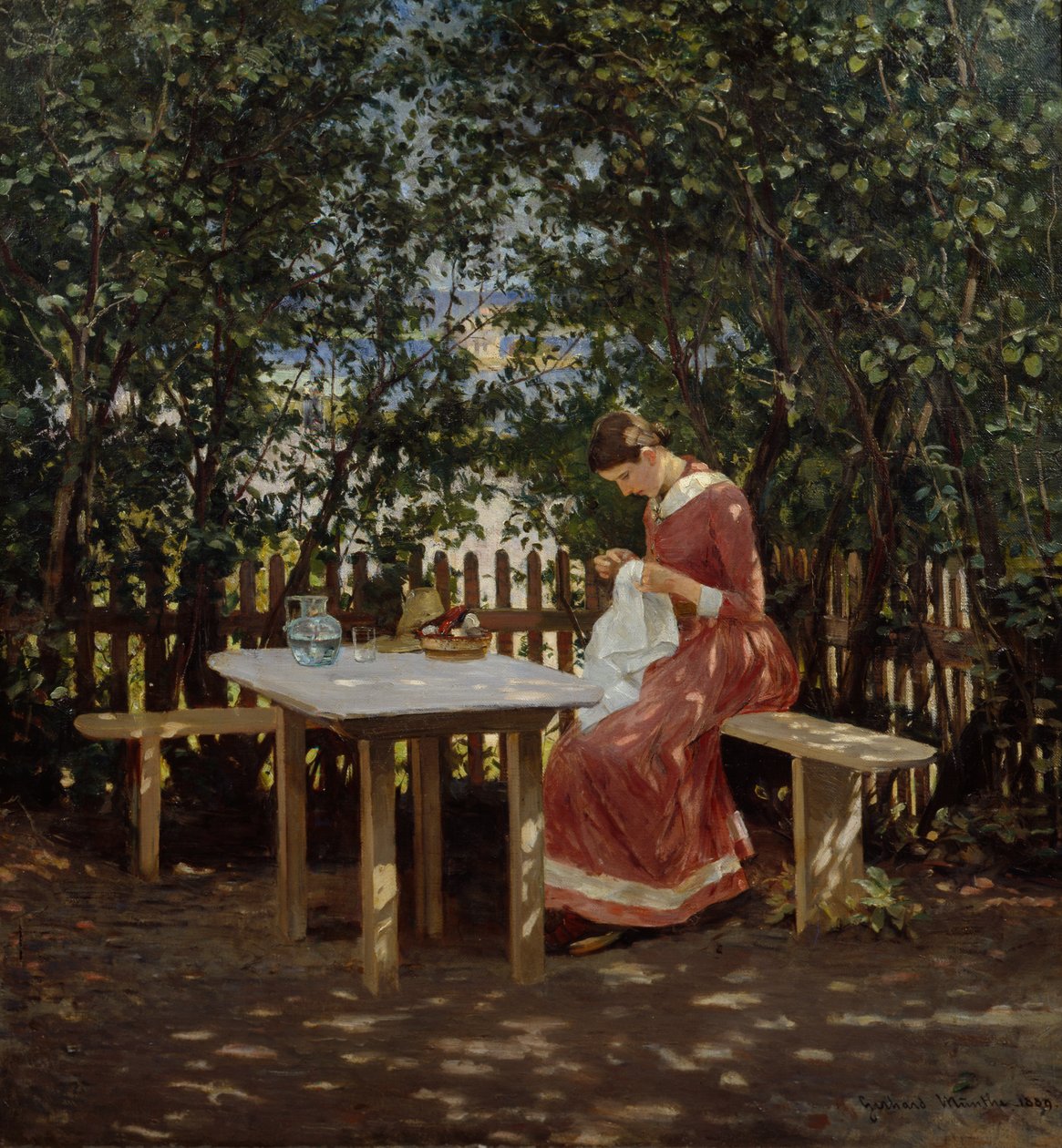 En la casa de verano de Gerhard Peter Frantz Vilhelm Munthe