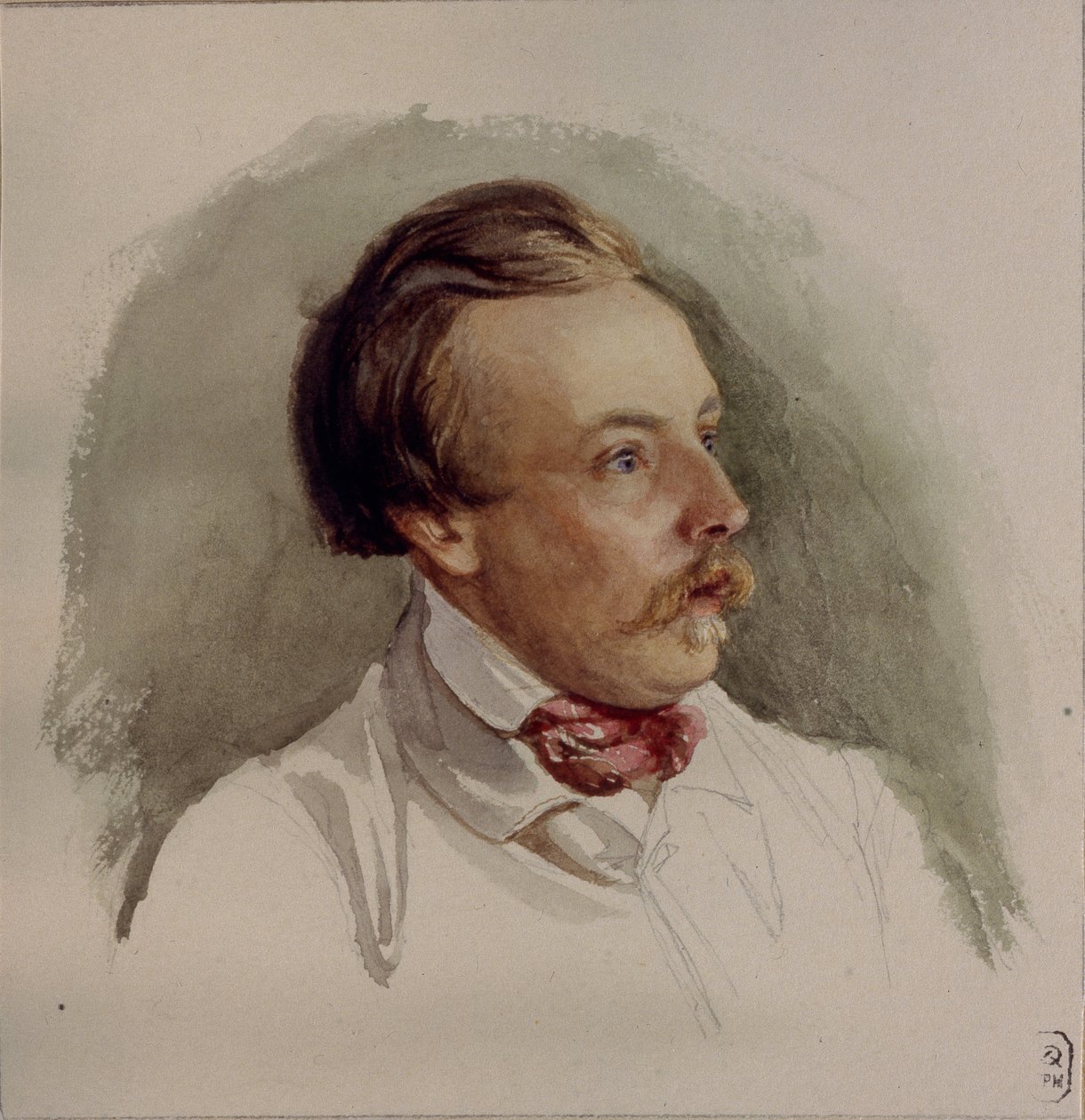 Retrato del pintor Alexander von Kotzebue, 1840s de Gerhard Wilhelm Reutern von
