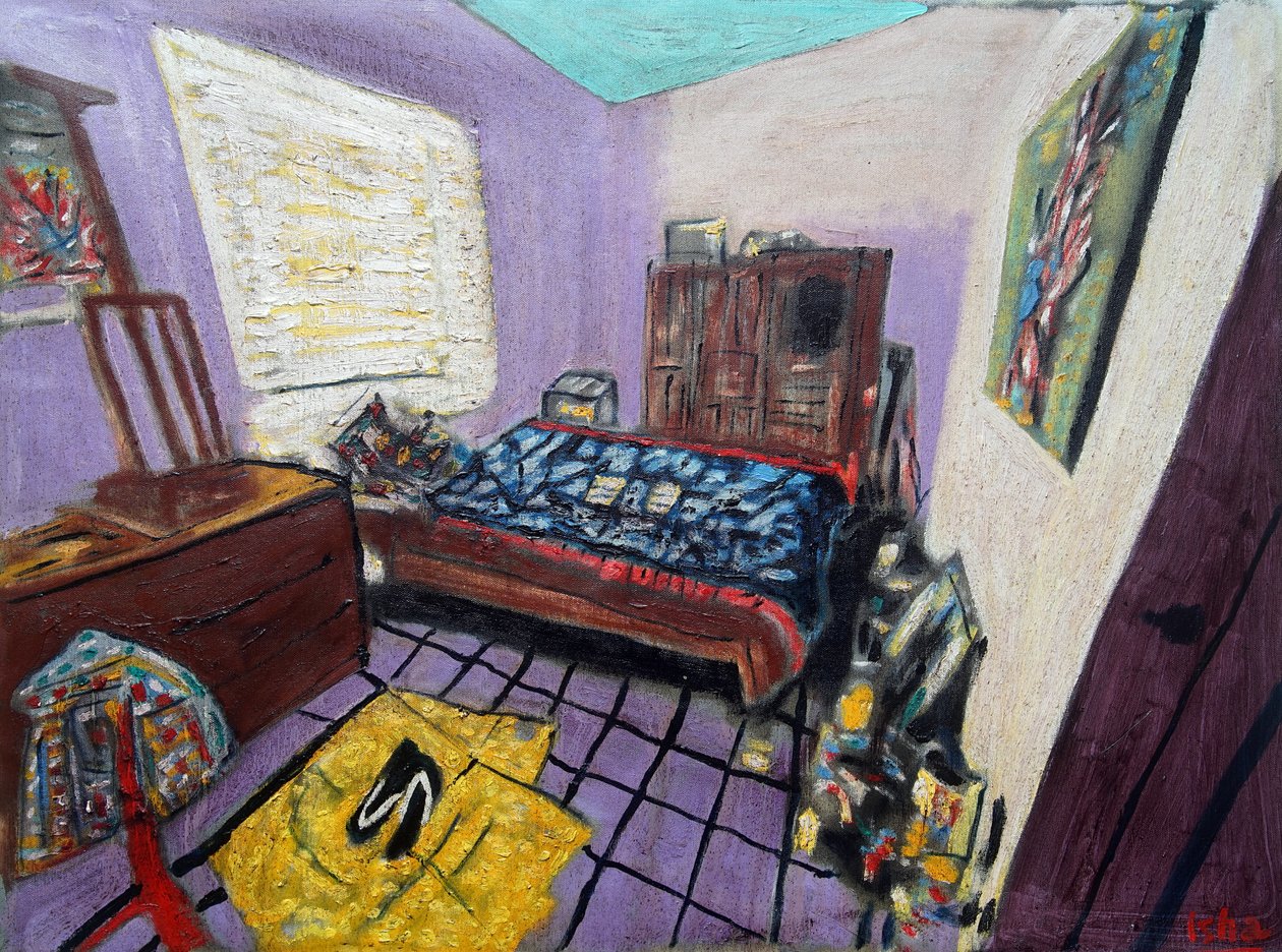 Art Crib, 2024 (óleo sobre lienzo) de Gerhardt Isringhaus