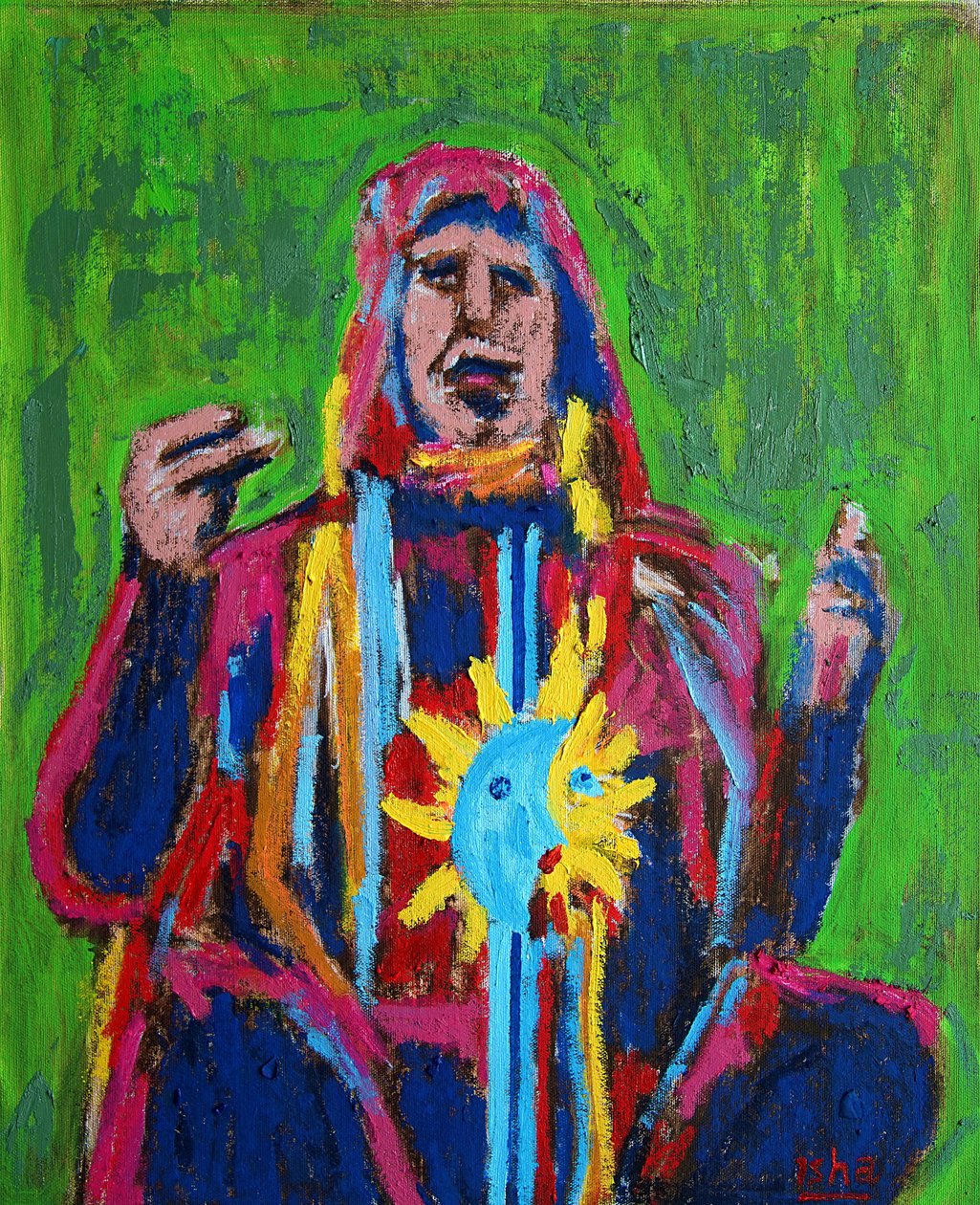 Chamán ii 1, 2019 (óleo sobre lienzo) de Gerhardt Isringhaus