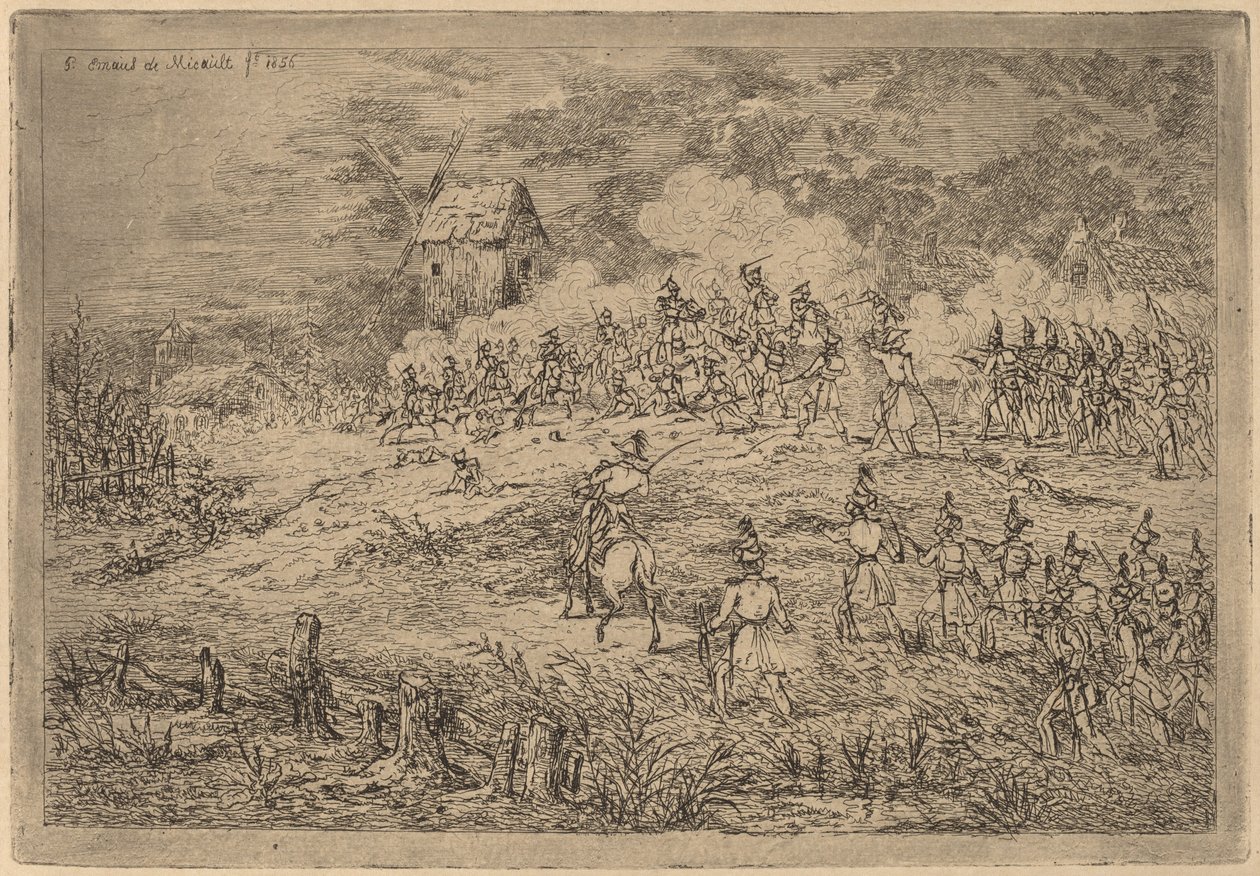 Carga de la caballería de Gerhardus Emaus de Micault