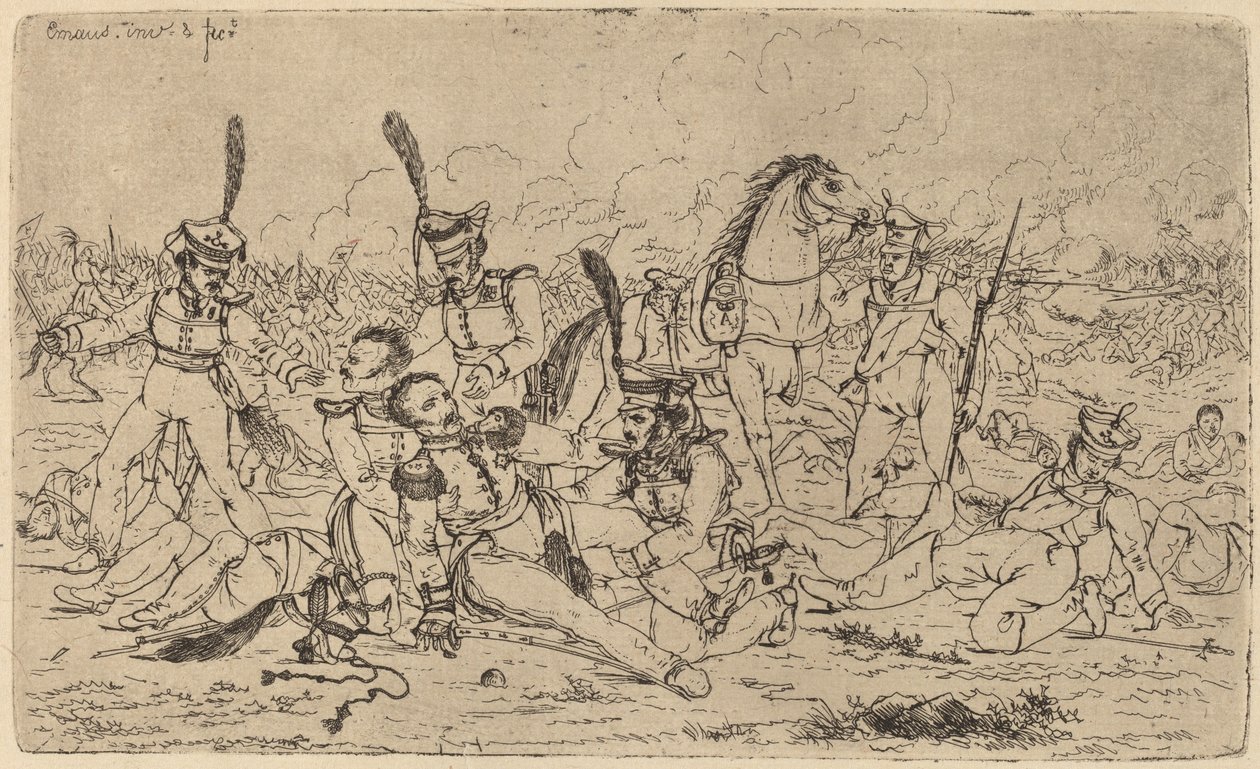 Muerte de un general ruso de Gerhardus Emaus de Micault
