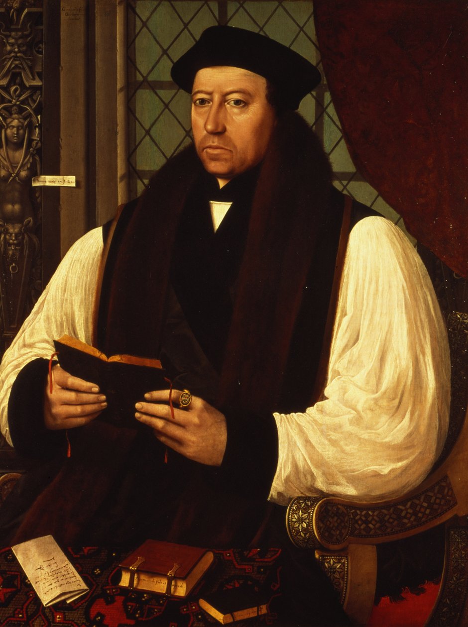 Retrato de Thomas Cranmer (1489-1556) 1546 de Gerlach Flicke