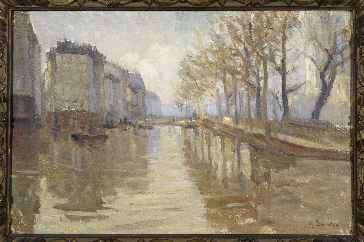 Quai Montebello (inundaciones de 1910) de Germain Eugene Bonneton