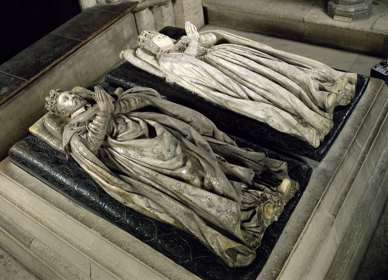 Efigies de Enrique II (1519-59) y Catalina de Médici (1519-89) 1583 de Germain Pilon