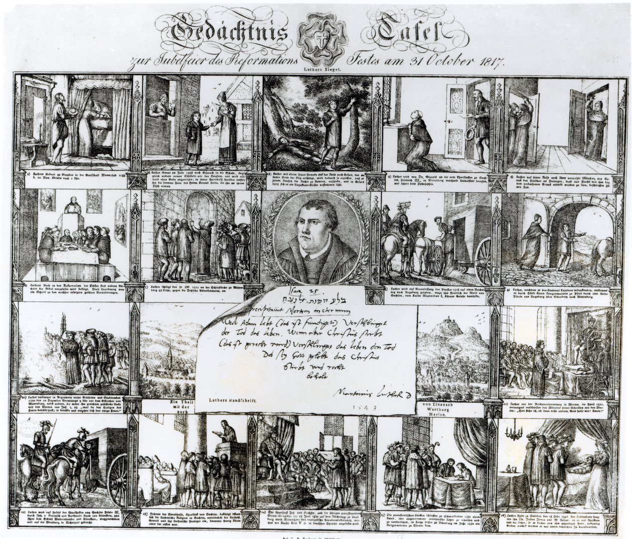 Una Fiesta para Celebrar la Reforma el 31 de octubre de 1817: La Vida de Martín Lutero de German School