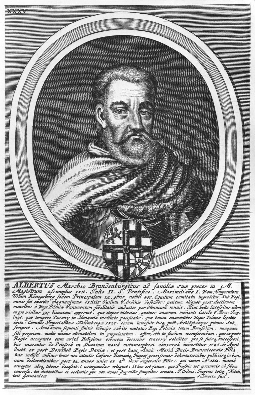 Alberto de Brandeburgo (xilografía) de German School