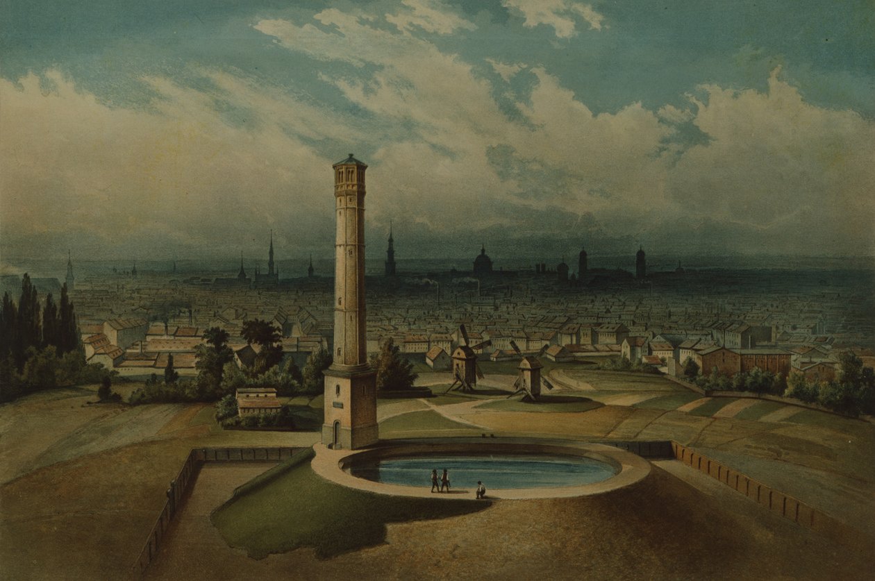 Planta de agua de Berlín, c.1860 de German School