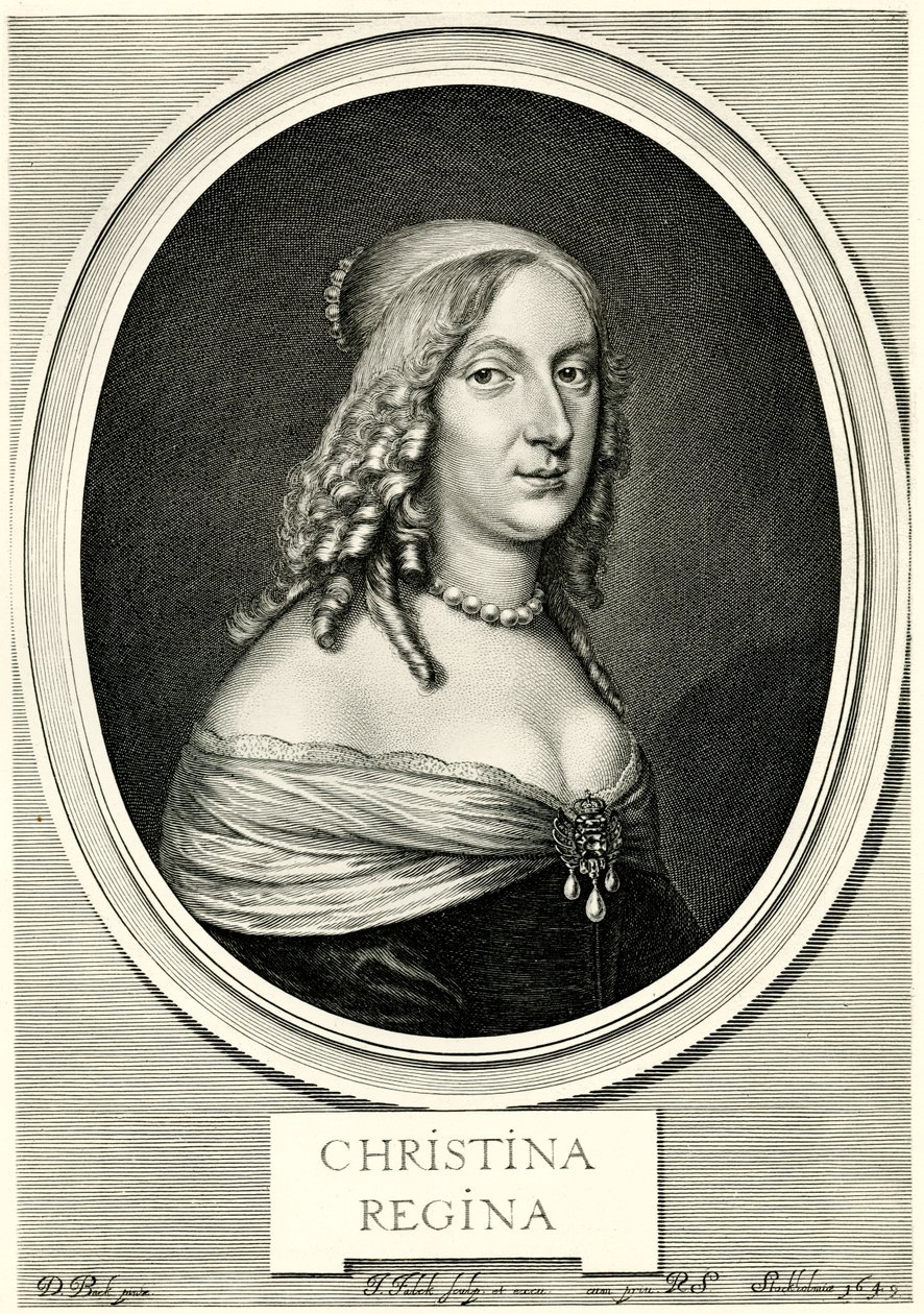 Christine Reina de Suecia, 1884-90 (fototipo) de German School