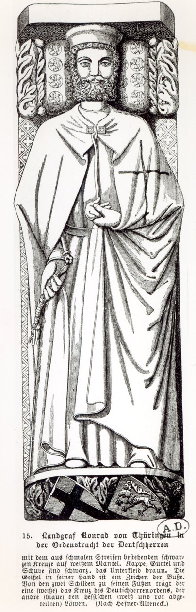 Conrado de Turingia, Gran Maestre de la Orden de los Caballeros Teutónicos 1239-40 de German School