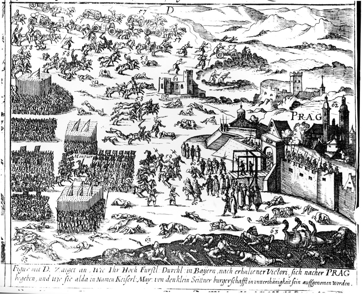 Defenestración de Praga, 1618 de German School