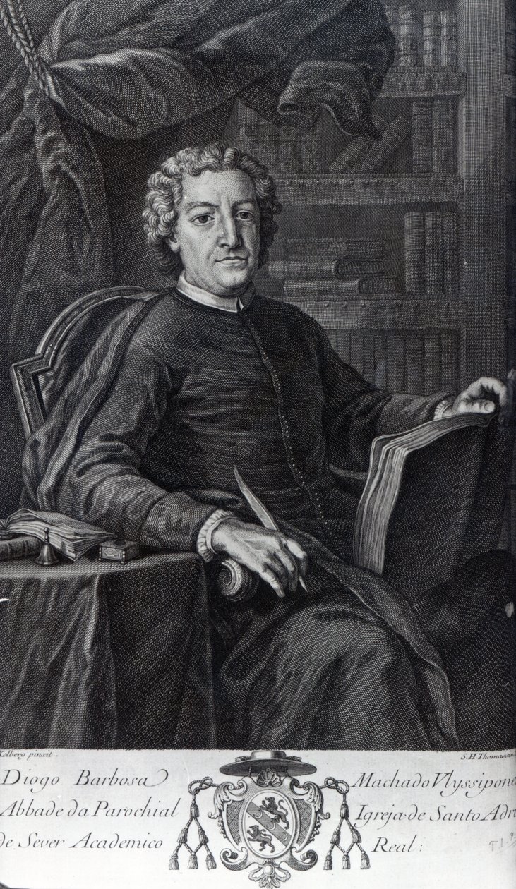 Diogo Barbosa Machado, frontispicio de su 