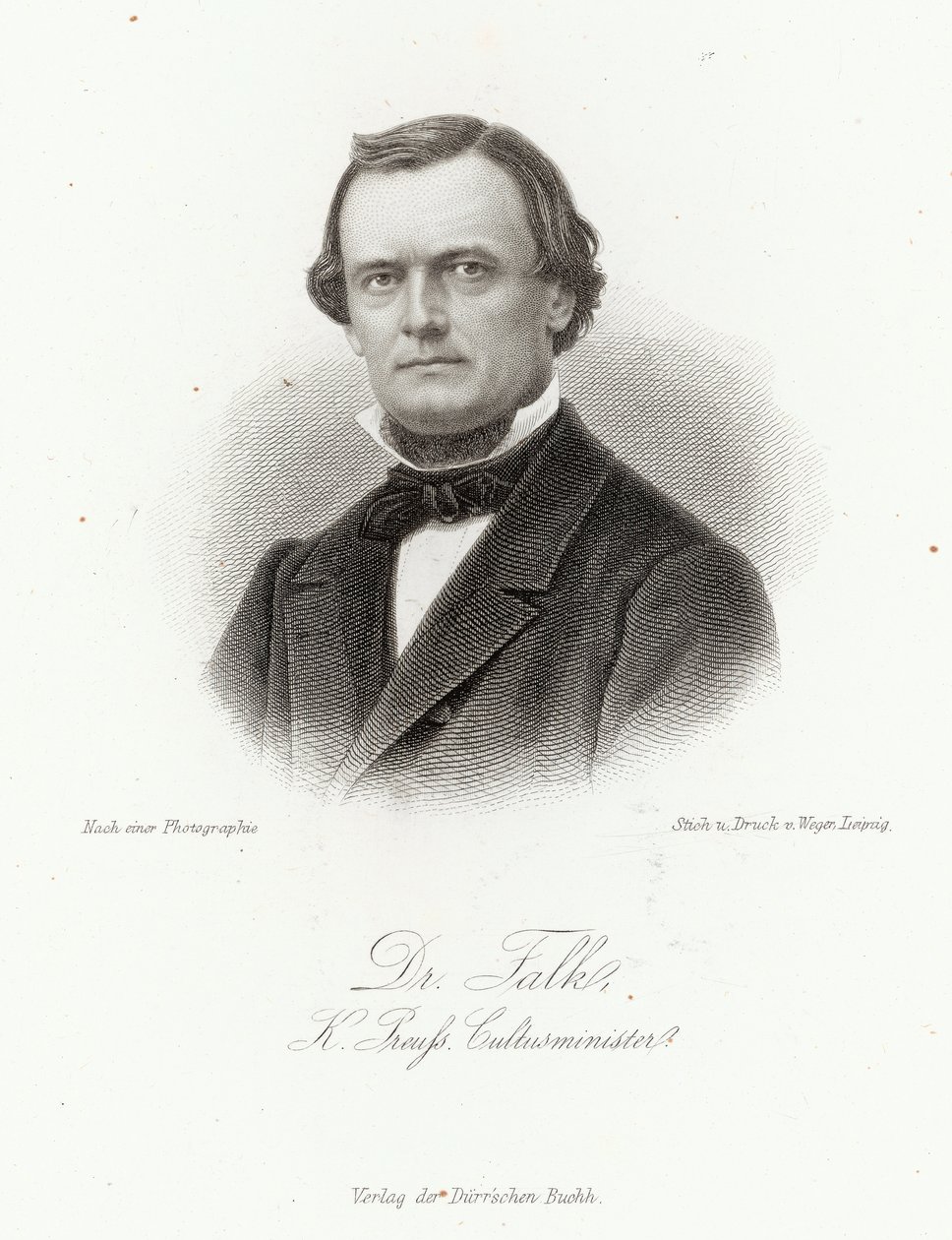 Dr. Adalbert Falk (1827-1900) en la 