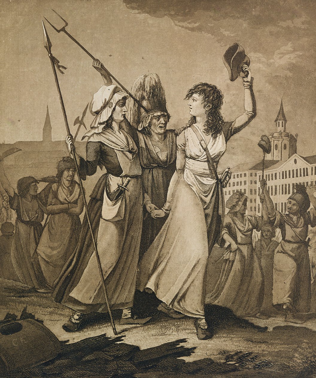 Pescaderas de París, octubre de 1789 de German School