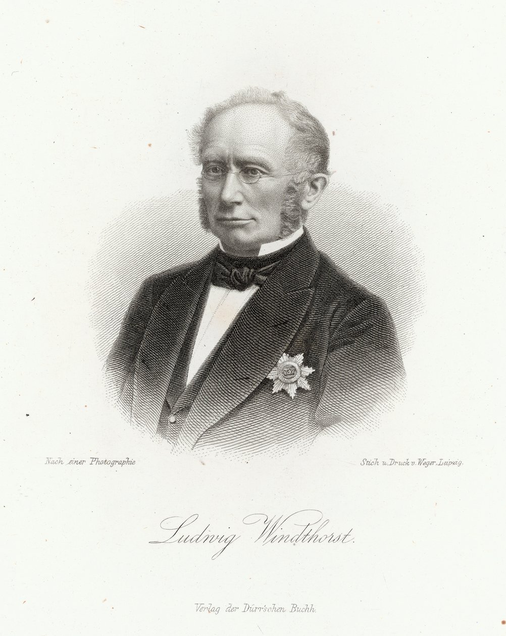Ludwig Windthorst (1812-91) en la 