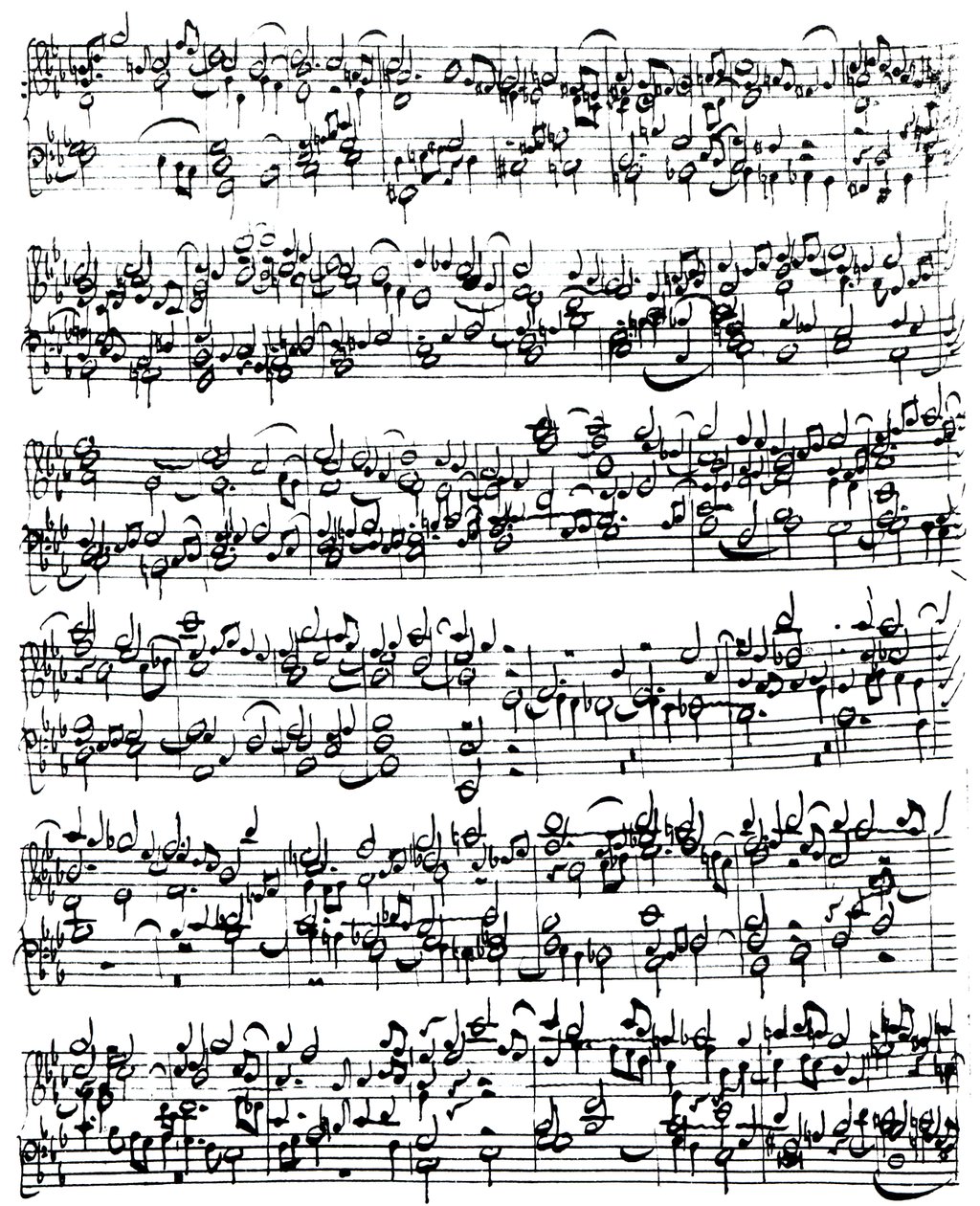 Partitura de Johann Sebastian Bach (1685-1750) de German School