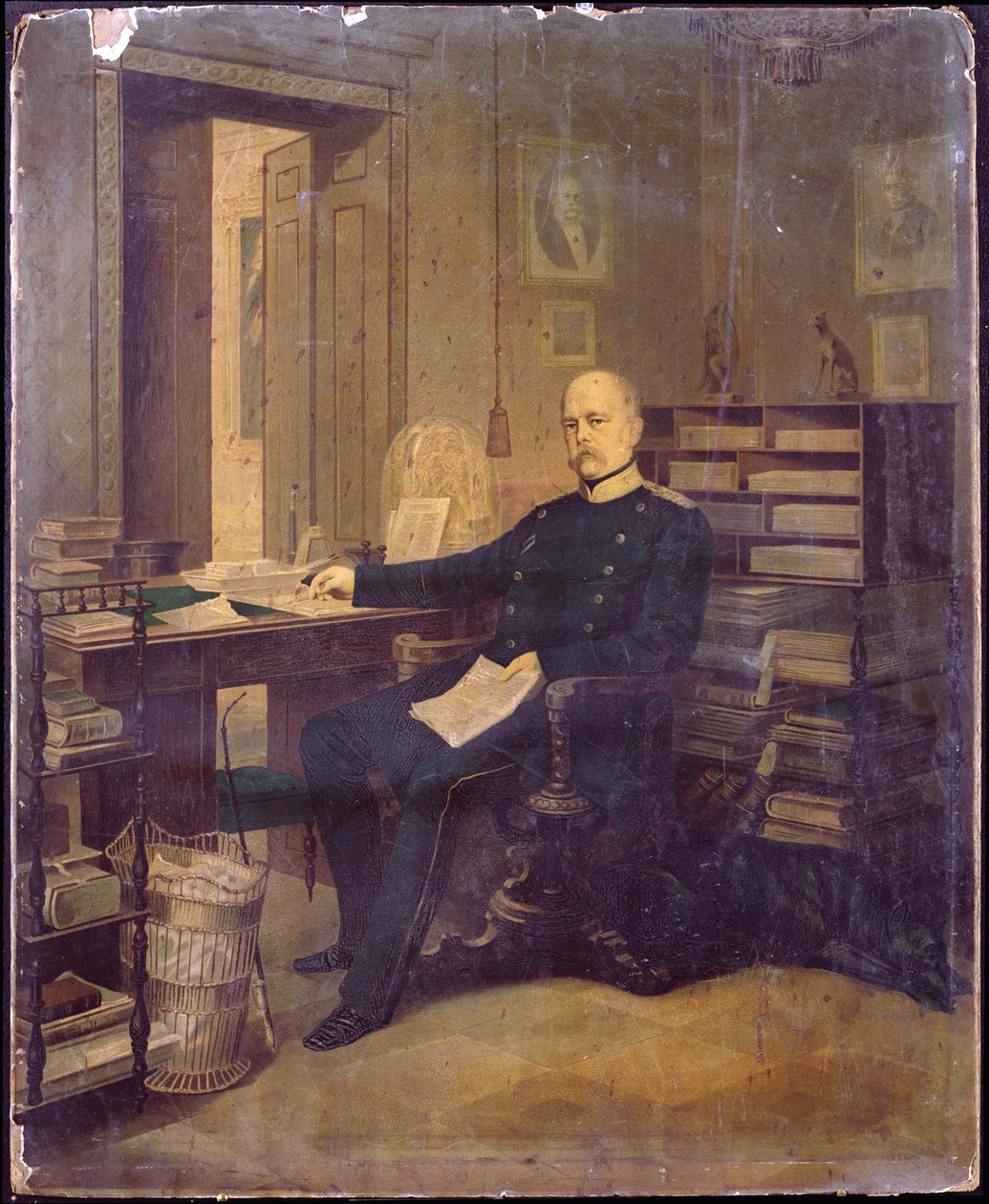 Otto von Bismarck en su estudio de German School