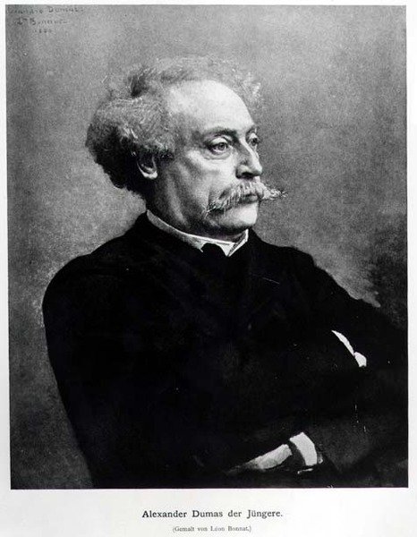 Retrato de Alexandre Dumas hijo (1824-95) 1886 de German School