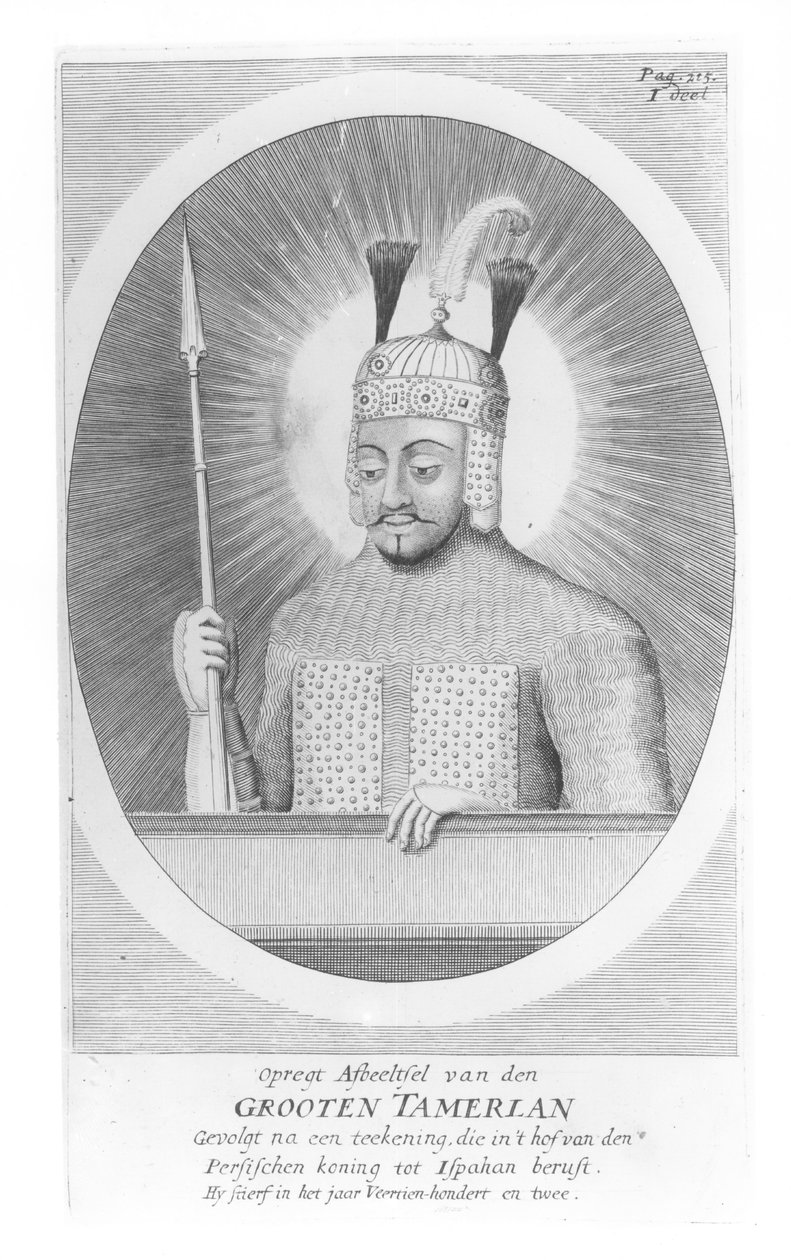 Retrato de Tamerlán el Grande (1336-1405) de German School
