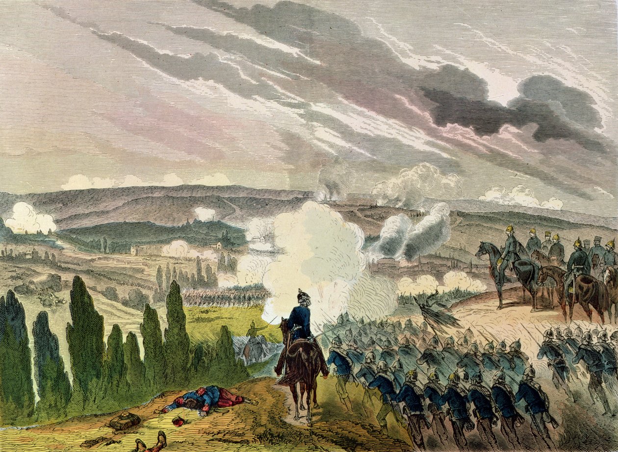 La batalla de Sedan, 1 de septiembre de 1870 de German School