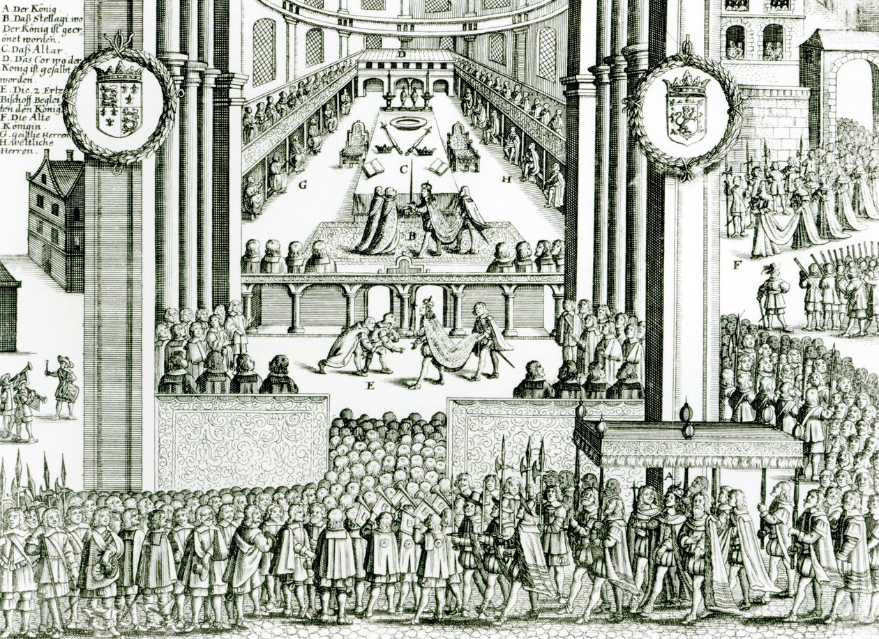La coronación de Carlos I de German School