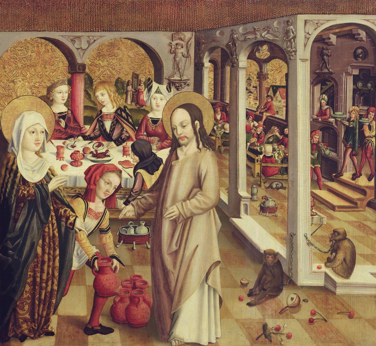 Las bodas de Caná, c.1500 de German School