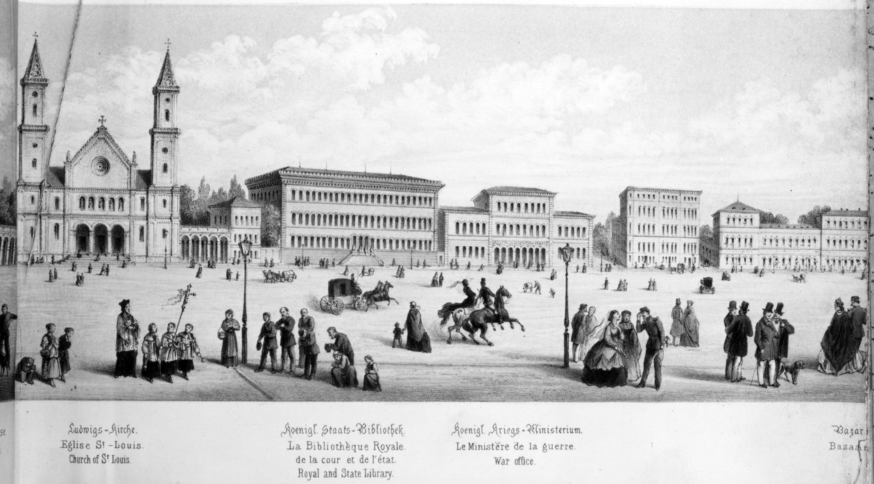 Vista de Múnich, 1869 de German School