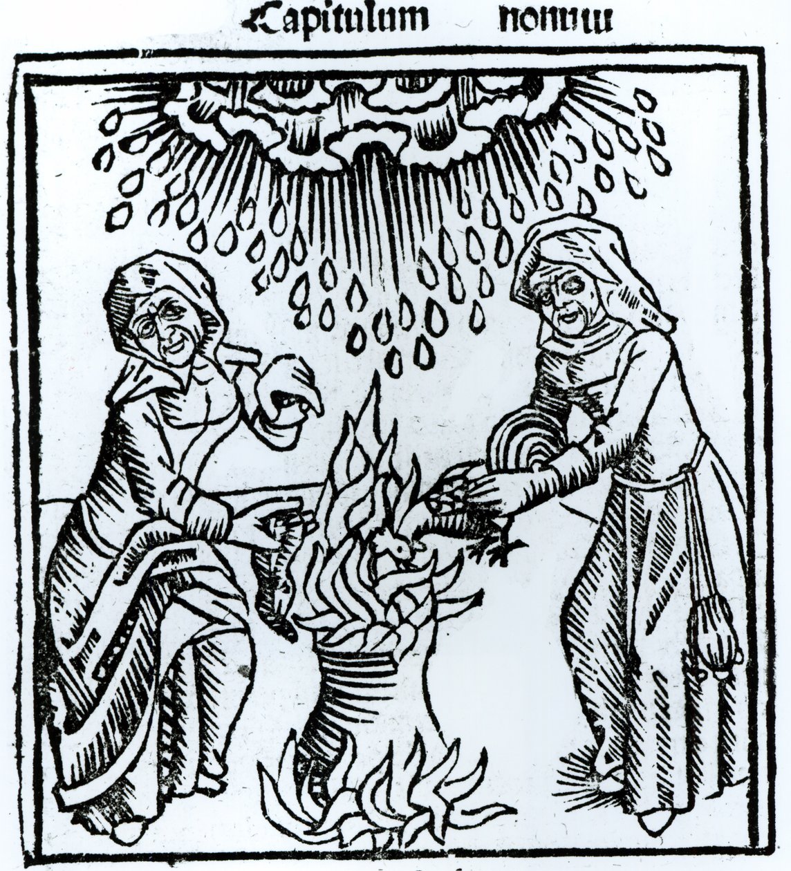 Brujas haciendo un hechizo, 1489 de German School
