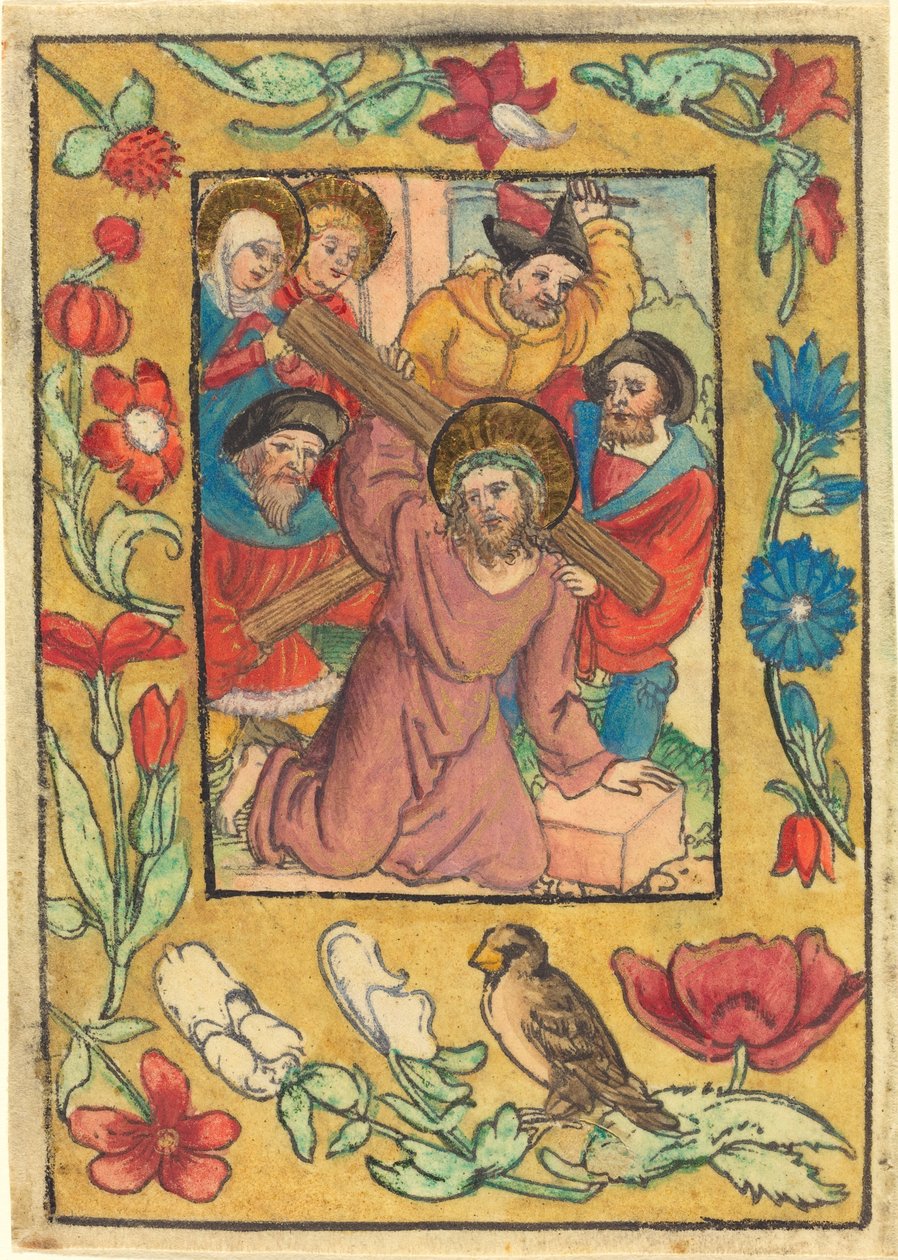Cristo Cargando la Cruz de German 15th Century