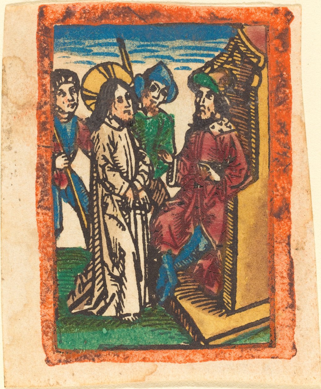 Cristo ante Pilato de German 15th Century