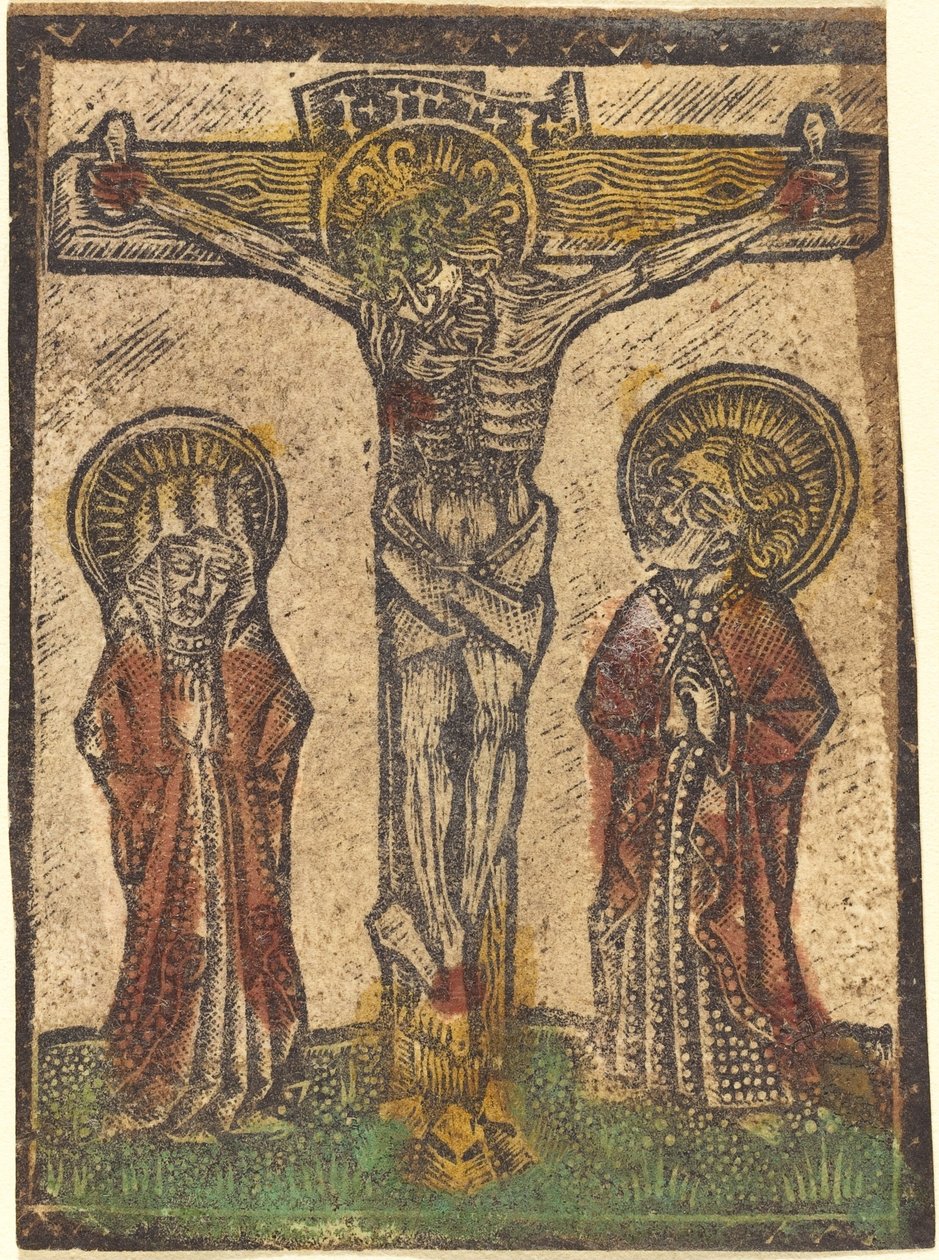 Cristo en la Cruz de German 15th Century