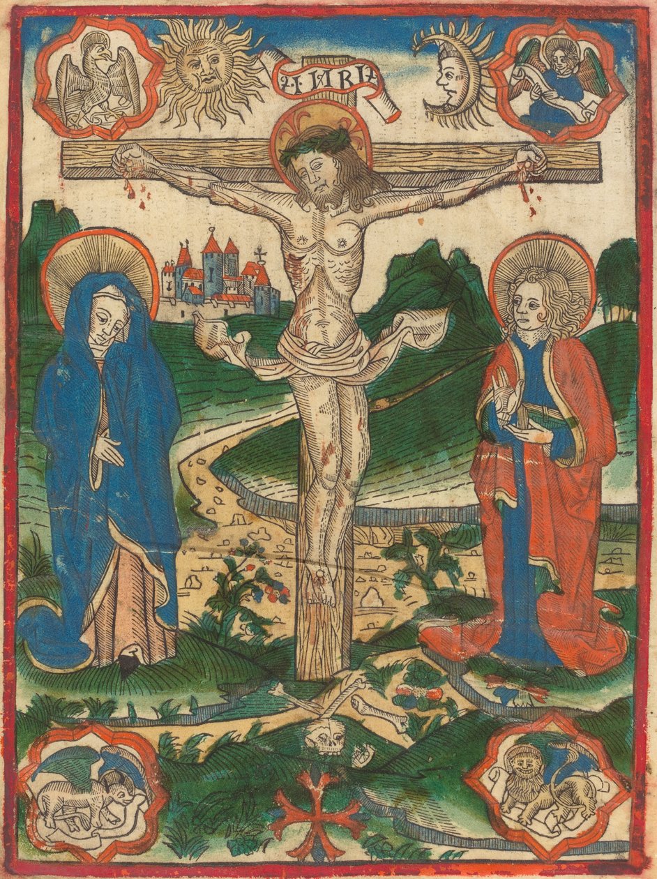 Cristo en la Cruz de German 15th Century