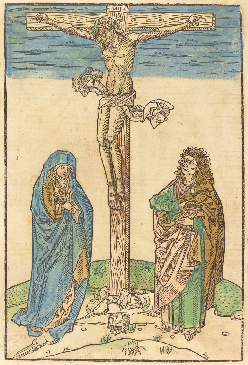 Crucifixión de German 15th Century