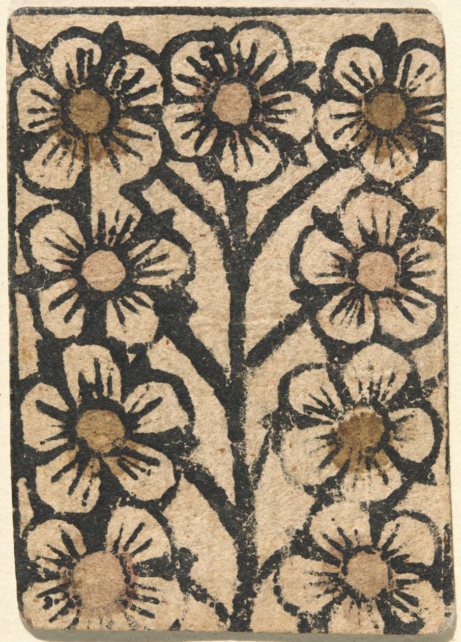 Carta de juego de German 15th Century