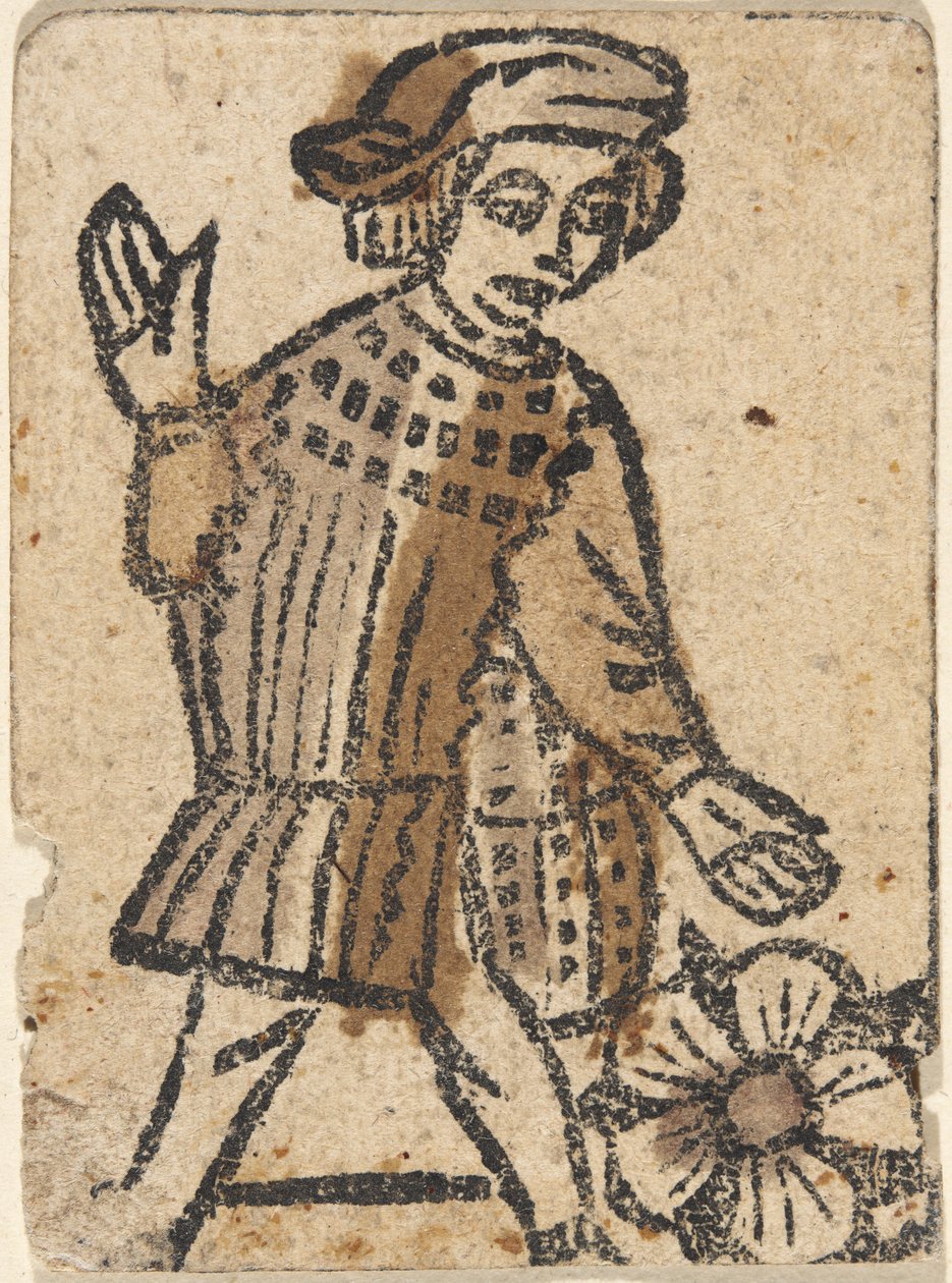 Carta de juego de German 15th Century