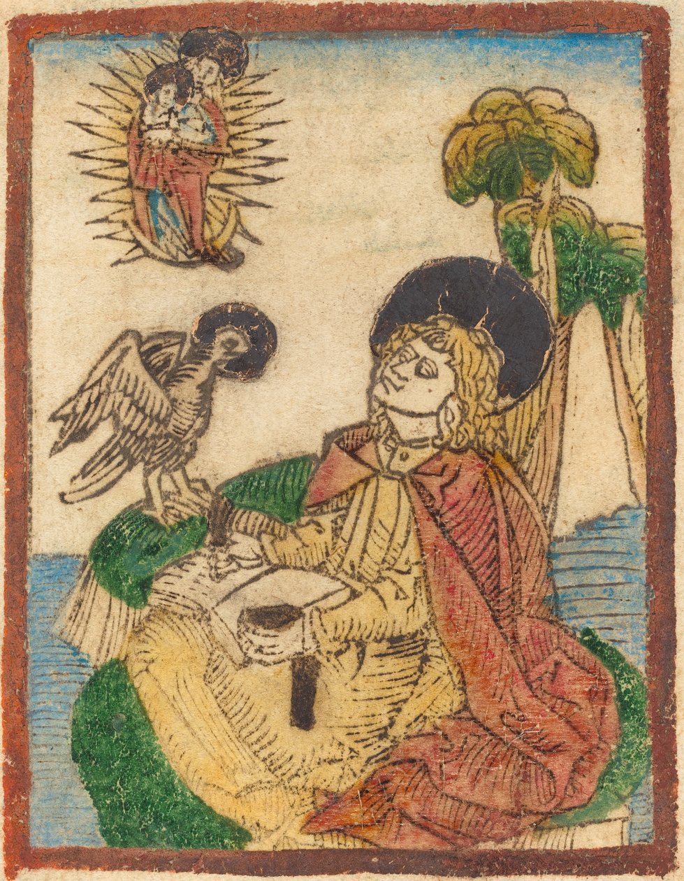 San Juan en la Isla de Patmos de German 15th Century