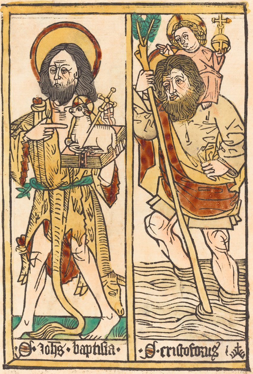 San Juan Bautista y San Cristóbal de German 15th Century