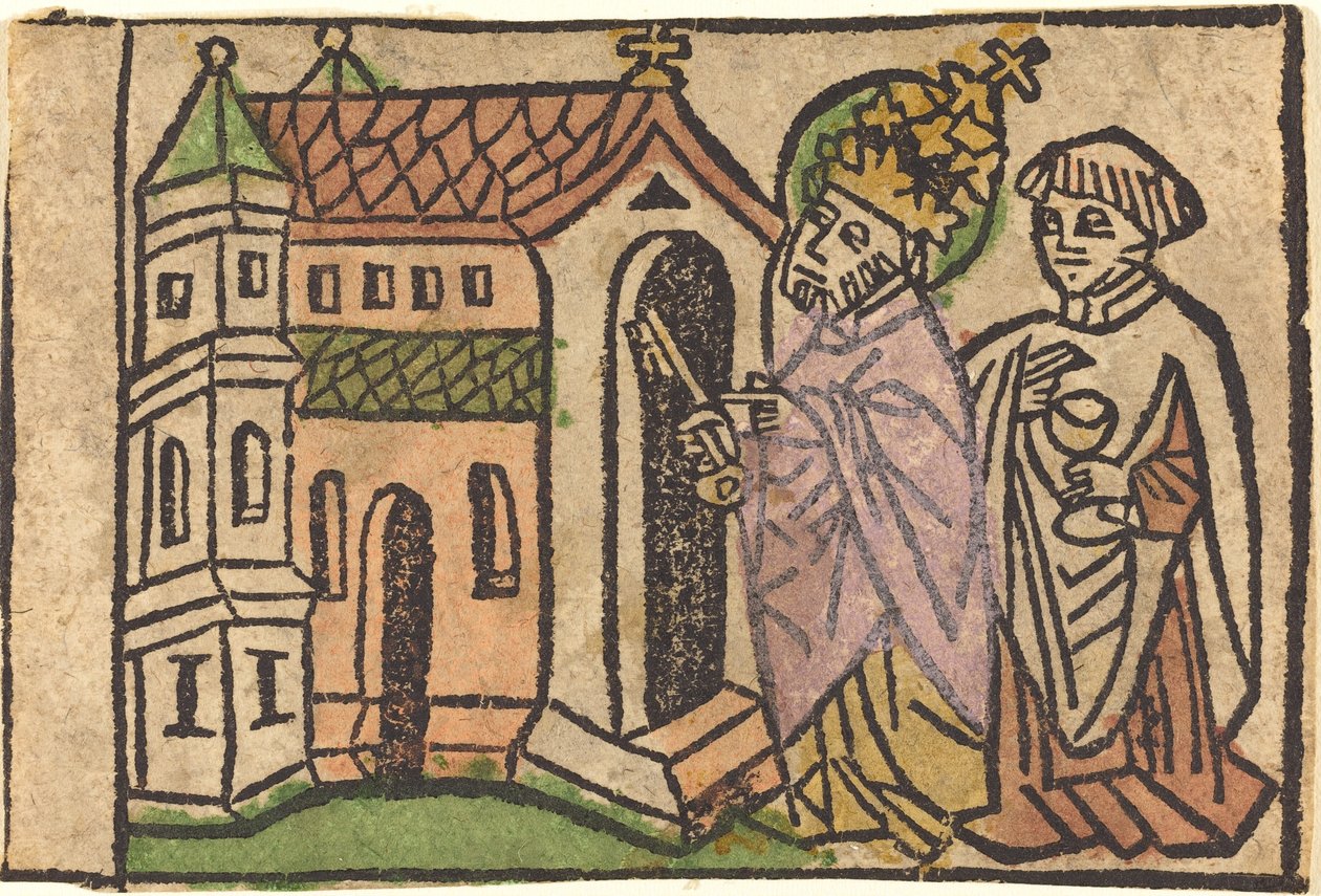 San Pedro como Fundador de la Iglesia de German 15th Century