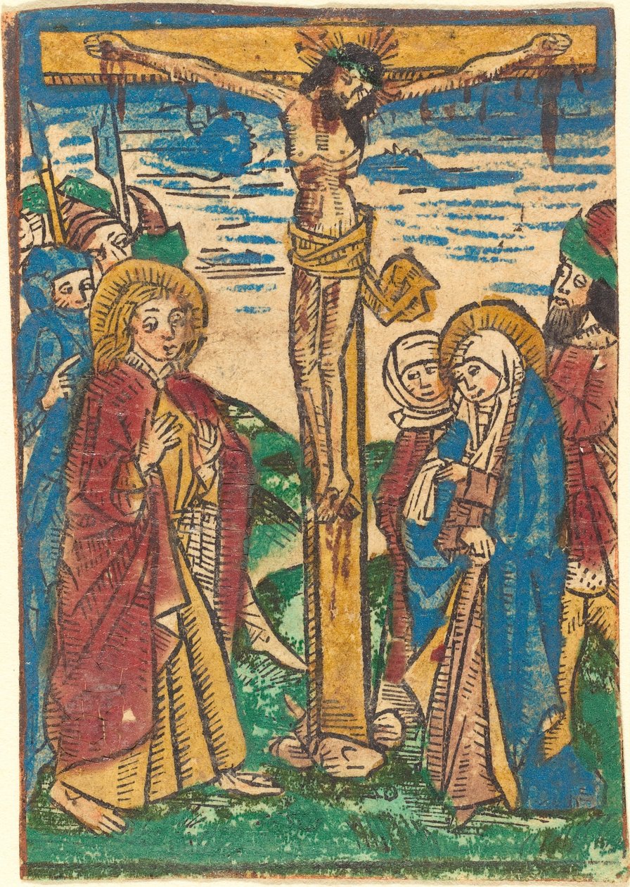 La Crucifixión de German 15th Century