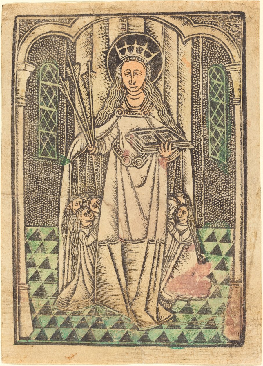 Santa Úrsula como protectora de German 15th Century or Master of the Protective Saints of Cologne