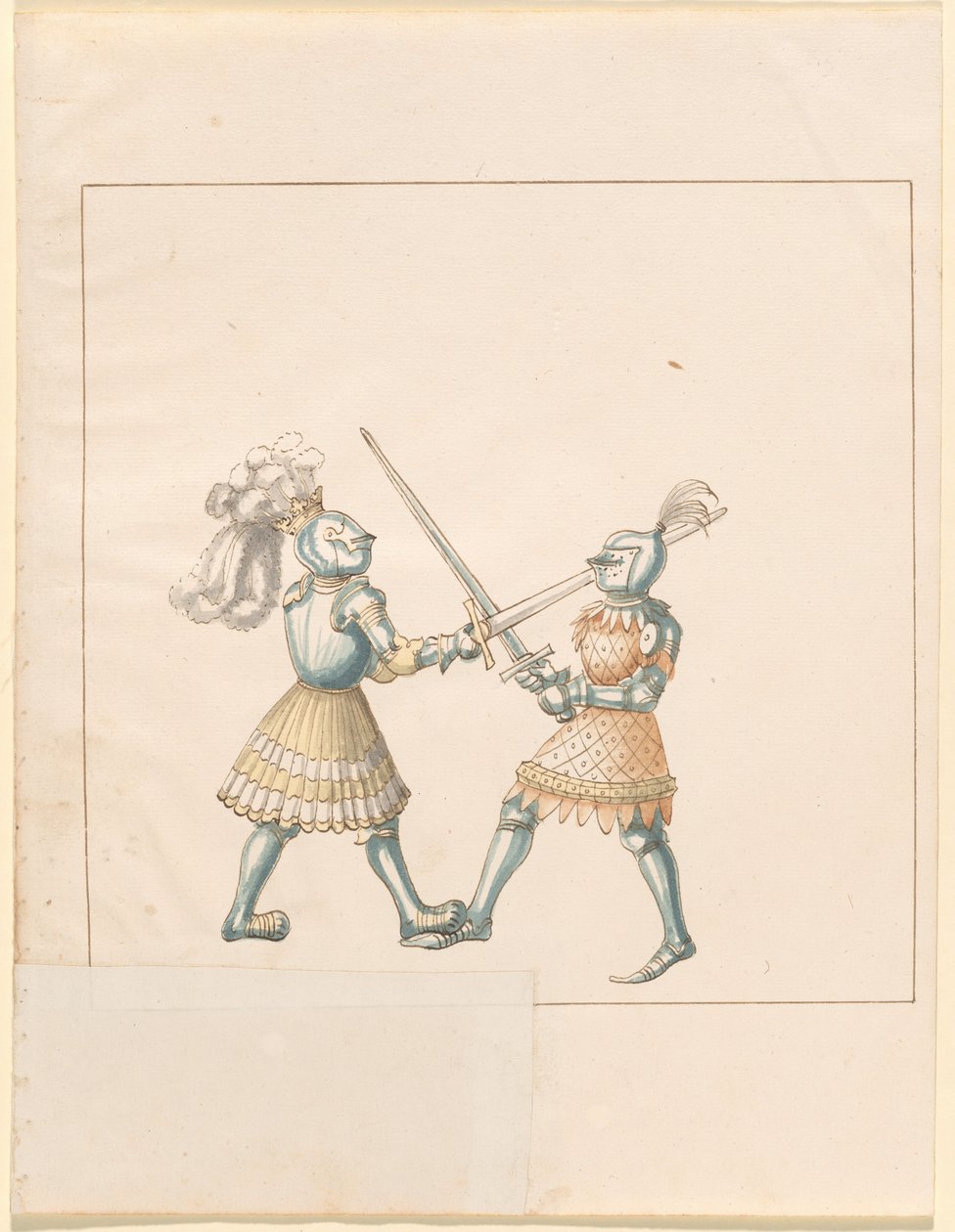 Freydal, El libro de justas y torneos del emperador Maximiliano I: Combates a pie (Justas)(Volumen III): Placa 158 de German 16th Century
