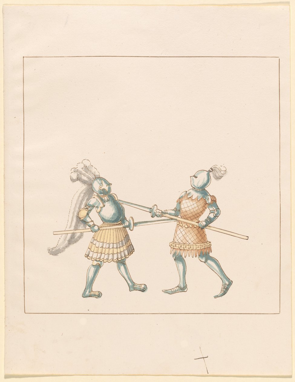 Freydal, El libro de justas y torneos del emperador Maximiliano I: Combates a pie (Justas)(Volumen III): Plato 148 de German 16th Century