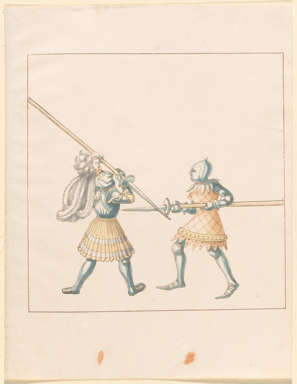 Freydal, El Libro de Justas y Torneos del Emperador Maximiliano I: Combates a Pie (Justas)(Volumen III): Lámina 147 de German 16th Century