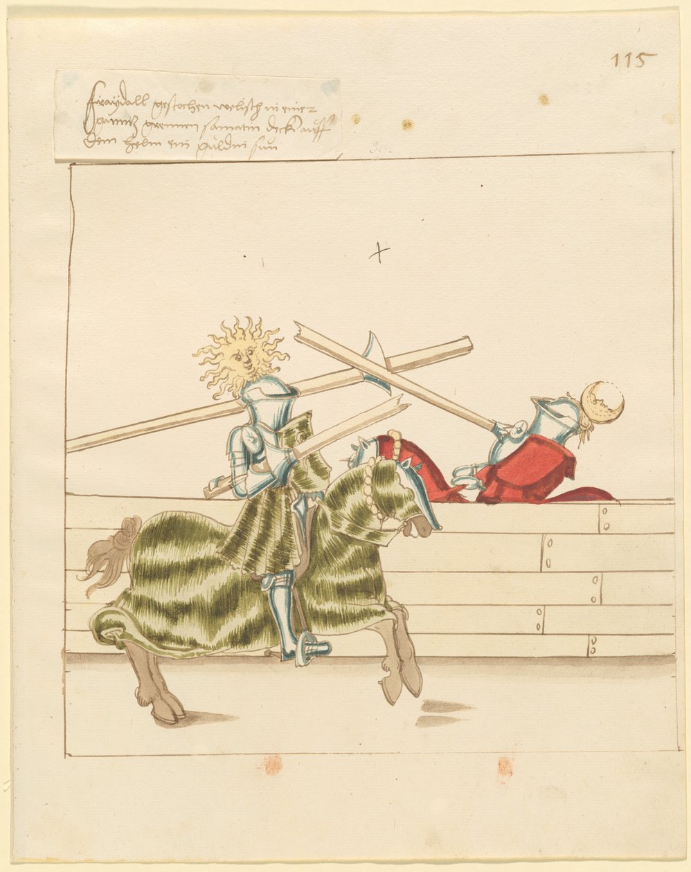 Justa de paz italiana de German 16th Century