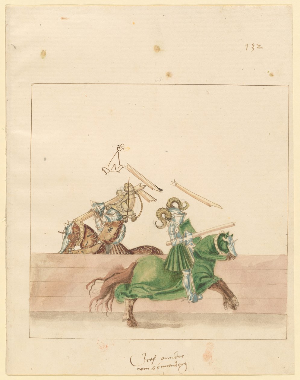 Justa de paz italiana de German 16th Century