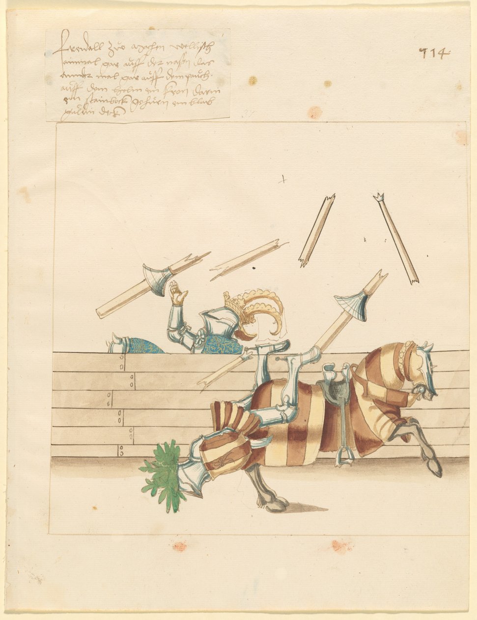 Justa italiana de paz de German 16th Century